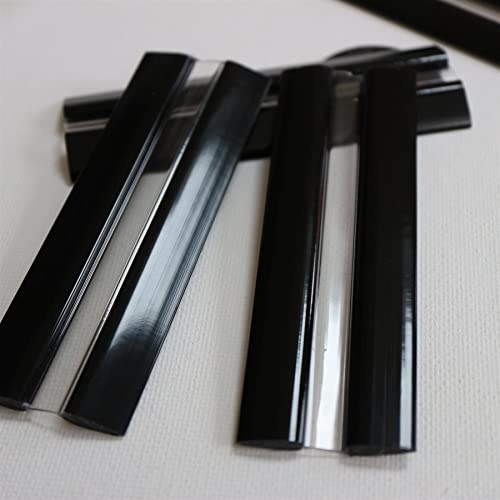 4X 100mm Black Low Profile Flex Hinges, Flexible Living Hinges, Continuous Acrylic Piano Hinges - Image 4