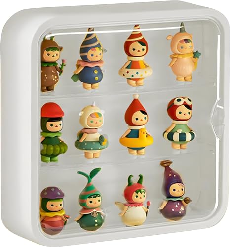 aleawol Sammlervitrine Hängend mit Magnettür, 3 Schicht Wandvitrine Hängend 30x8x30 cm,...