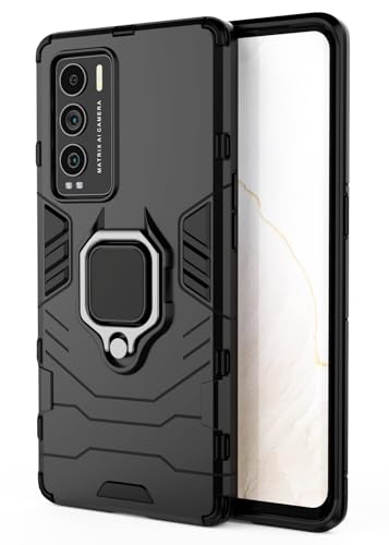 SORAKA Capa para realme GT Master Edition com suporte para anel Capa Slim Fit de TPU macio Capa realme GT Master Edition com placa de metal para suporte magnético de telefone para carro