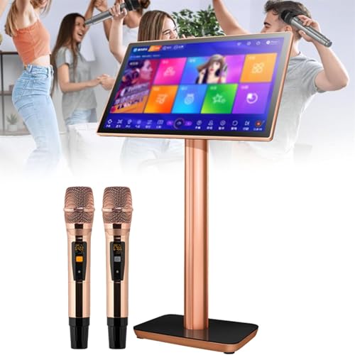 Image of KTV Singing Karaoke Player, Home/KTV Jukebox 27 Langues Commutables, SéLection Intelligente Chansons With Wireless Microphone, Power Amplifier Function, Phone App Control for Home, Bar 19.5inch-2TB