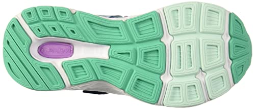 New Balance Kid's 680 V6 Hook And Loop Running Shoe, Captain Blue/Dark Violet Glo/White Mint, 5.5 X-Wide Toddler #TOP3