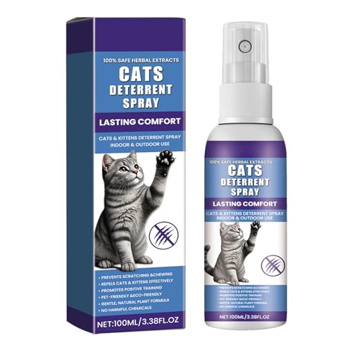 Mnozreo Protector Sofa Gatos Arañazo,Spray para Gatos para Proteger Sofá Antiarañazos Repelente,Spray para Disuasión de Arañazos,Espray Antiarañazos,100ML,1PC