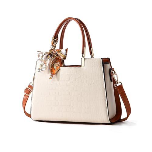 Bolso tote elegante para mujer con asa superior y cinta miniatura 1