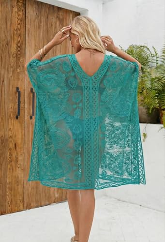 Image of Lace Swimsuit and Bathing Suit Cover Up for Women