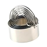 Photo Gallery healifty 5 pezzi stampi biscotti rotondi in acciaio inossidabile con manico ergonomico tagliabiscotti da te per pasta fondant e dolci da forno diametri resistenti e facili da pulire Photo Gallery healifty 5 pezzi stampi biscotti rotondi in acciaio inossidabile con manico ergonomico tagliabiscotti da te per pasta fondant e dolci da forno diametri resistenti e facili da pulire
