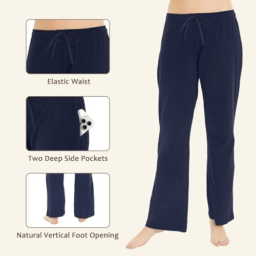 Image of U2SKIIN Pajama Pants for Women Soft, Cotton Comfortable Womens Lounge Sleep Pj Bottoms for Women