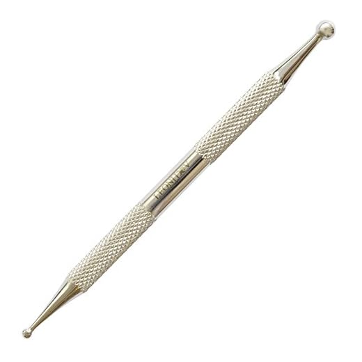 Leonidov® Massagestift aus Edelstahl – 10 cm doppelseitiger Massagestab (3/5 mm) – Kompakter Massage-Stift für gezielte Anwendungen