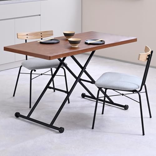 RP(YAMAZEN) ~e[u X[Y~ iK LX^[t 120-131×s60×11.5-70cm _CjOe[u [e[u i EHibg/ubN NGL-1260(WL/BK)