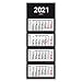 Produktbild herlitz 50030156 4-Monats-Wandkalender 2021, 33 x 87,5 cm, 1 Stück