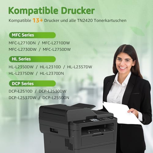 DR2400 Trommel Kompatibel für Brother DR-2400 Trommeleinheit für Brother HL-L2350DW Brother MFC-l2710DW MFC L2710DW MFC-L2710DN MFC-L2750DW Brother DCP-L2530DW HL-L2310D HL L2370DN HL-L2375DW