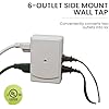 PerfPower Go Green GG-16000TSM 6 Outlet Side Mount Wall Tap-White ...