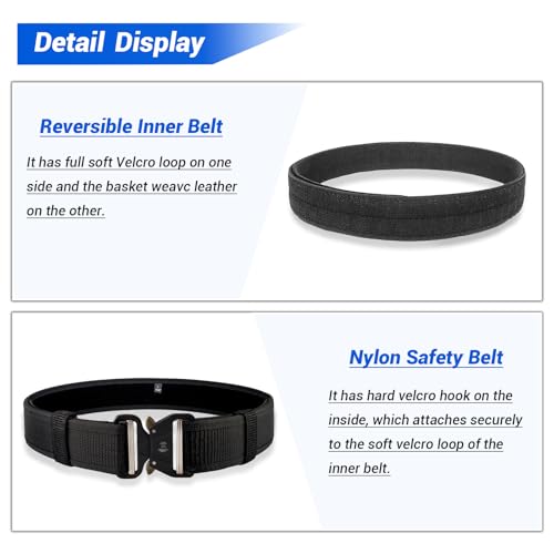 Duty Belt for Law Enforcement Stiff Nylon Tactical Work Belt2