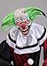 Fun Costumes Crouching Clown Red Animatronic, Evil Circus Halloween Decoration Swaying, Lights Up, Laughs Display