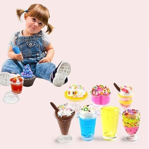 Image of ECLET 6 Slime + 6 Glitter + 12 Clay Creative DIY Kit for Toddler Kids with Tools |Combo Slime & Clay Fun Joy Pack for Kids Arts & Crafts, Sensory Play, Birthday Gift for Boys & Girls Age 3+