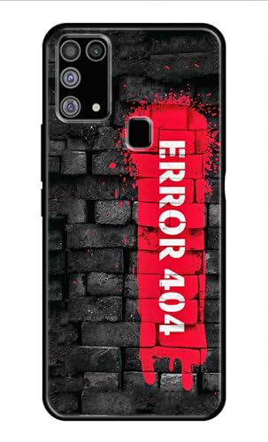 Image of Metal TPU Printed Back Cover for Samsung Galaxy M21s (Error 404) 360 Degree Protection | Camera Protection -25092024(AR)