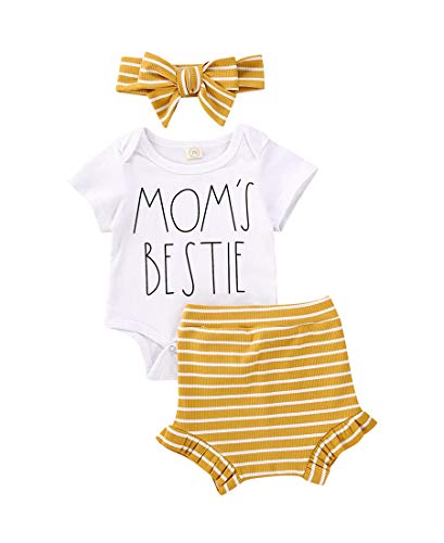 Image of Newborn Baby Girls Clothes Daddy Saying Top Printed T-Shirt Leopard Pants+Headband Sweatshirt Outfit Set