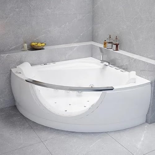 Bagno Italia Vasca da bagno angolare idromassaggio 140x140 cm doppia pompa ad aria e ad acqua collegamento bluetooth