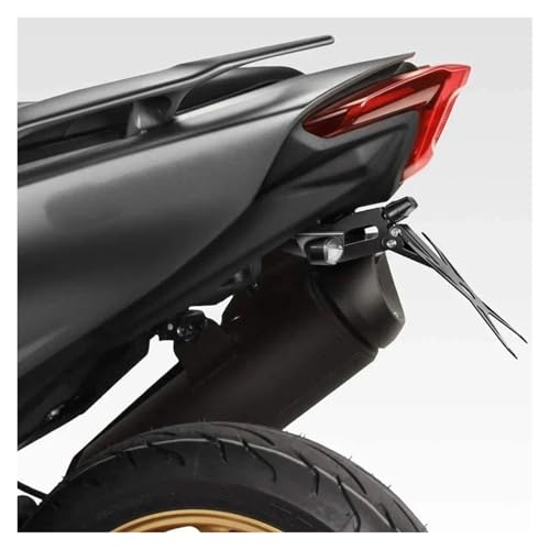 Support de plaque Yamaha TMAX 560 avec support d'immatriculation moto noir - 6