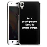 Coque Compatible avec HTC Desire 10 Lifestyle Étui Housse Lettres Déclaration Motivation
