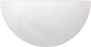 Capital Lighting 1681MW Crescent Modern Minimalistic Faux White Alabaste...