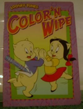 Hardcover Looney Tunes Color N' Wipe Book
