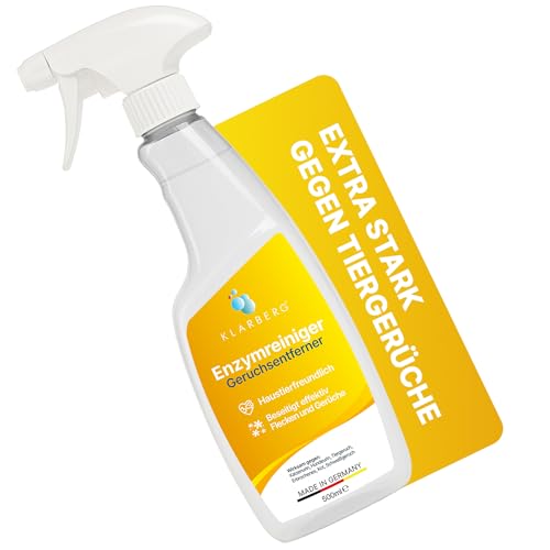 KLARBERG 500ml Enzymreiniger Spray - Hundeurin & Katzenurin Geruchsentferner extrem stark...