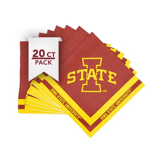 Desert Cactus Iowa State University ISU Cyclones 20 count Napkin (A)