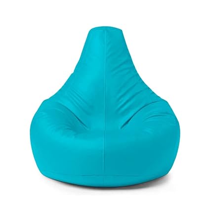 Shopspree Faux Leather Bean Bag Cover - Sea Green, 2XL - Without Filler Lightweight & Easy to Carry for Outdoor & Indoor