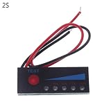 nivel plomo albañil Instrucciones: 1. Conecte los terminales positivos y negativos de la placa de visualización a los terminales positivos y negativos de la batería bajo prueba. Pulsa el botón rojo con el dedo y la luz LED se iluminará. Muestra la energía de la batería en tiempo real. 2. Suelte el dedo, la luz LED se apagará después de 3 – 5 segundos, y no consumirá energía cuando esté estática. 3. Con función de conexión inversa, incluso si el reverso positivo y negativo no se quema, ajuste. 