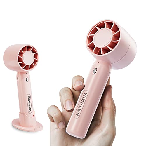 HITNEXT Mini-Handventilator, kleiner persönlicher Ventilator, tragbarer Handventilator mit 2000-mAh-Akku, batteriebetriebener Ventilator, 3-Gang-Reiseventilator für das Heimbüro im Freien Cover
