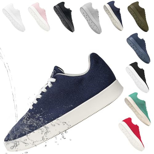Fashion Sneakers,Lightweight Breathable Slip on Loafers,Training Shoes for Men Women, Comfortable Lace-up Unisex Mesh Flats Shoes, Casual Waterproof Walking Shoes, Low Top Shoes for Travel