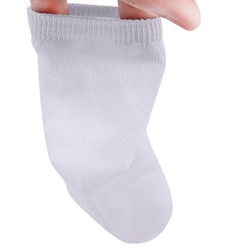 Image of Duufin 18 Pairs Toddler Crew Socks Mid Cut Kids Socks Mid Calf Toddler Socks