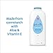 Johnson's Baby Powder, Naturally Derived Cornstarch with Aloe & Vitamin E for Delicate Skin, Hypoallergenic and Free of Parabens, Phthalates, and Dyes for Gentle Baby Skin Care, 15 oz (Pack of 2)