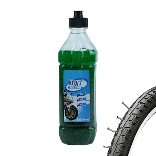 Sellador de reparación de neumáticos, sellador de reparación de neumáticos de 500 ml, herramienta de reparación multifunción a prueba de fugas, sellador de neumáticos de gran capacidad para coche