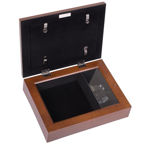 Boîte à bijoux musicale pour protéger vos trésors en résine marron - 3