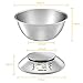 GDEALER DS4 Digital 11lb/5kg Accuracy Food Multifunction Kitchen Scale with Bowl, Stainless Steel, 2.15L Liquid Volume, Alarm Timer, T