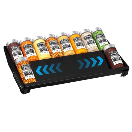 BOIVSHI Spice Rack for Drawer, 2-in-1 Seasoning Organizer for Countertop
