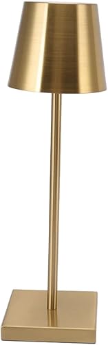 Miniatura 4 de Haofy Lámpara de mesa LED inalámbrica, lámpara de escritorio táctil, moderna, simple, recargable, de alto brillo, regulable, interruptor táctil, luz