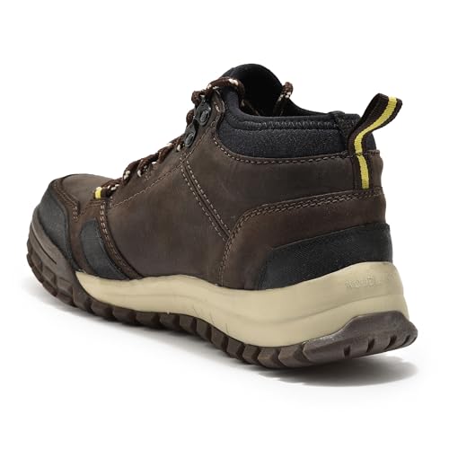 Image of Woodland Men Russia Dark Brown High Ankle Shoes