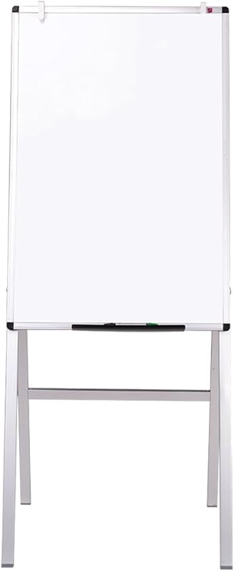 Pizarra blanca de caballete VIZ-PRO, 36 x 24 pulgadas, pizarra magnética de borrado en seco con soporte en H | Soporte para rotafolio portátil, plegable, de altura ajustable, 3' x 2', para aula, oficina y hogar