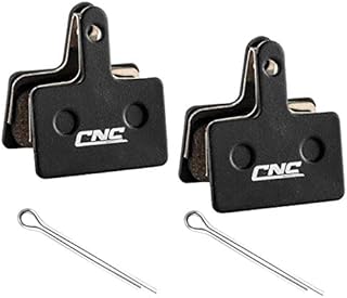 CNC 2 Pairs Bike Brake PadsBicycle Disc Brake Pads for Shimano B01S Deore M315 M355 M365 M375 M395 M446 M447 M486 M485 M495 M515 M525 M575 T615 T675 Tektro TRP, Resin/Semi-Metallic/Polymetallic/silver.