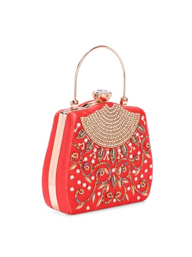 Image of TOOBA Handicraft Trendy Stylish Wedding Clutch Purse For Women with XX Design Clutch