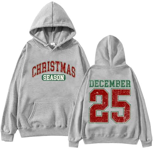Image of TONGCHEN Christmas Season December 25 Hoodie December 25 Santa