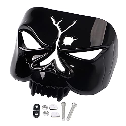 YDLMT Motorcycle Parts Black Zombie Skull Tail Light Black Cover For 1973-2019 Harley Dyna Electra Glide