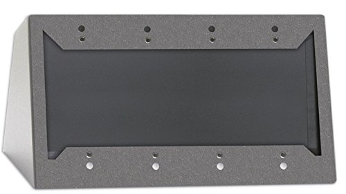 Radio Design Labs RDL Quadruple Desktop or Wall Mounted Chassis for Decora Remote Controls and Panels - Gray (DC-4G)