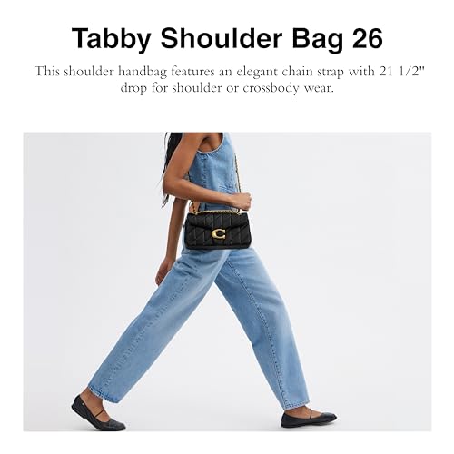 Coach Quilted Tabby Shoulder Bag 26 with Chain3
