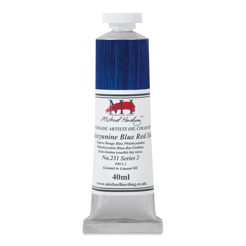 Michael Harding Phthalocyanine Blue Red Shade : Phthalo Blue Red Shade Oil Paint 40Ml