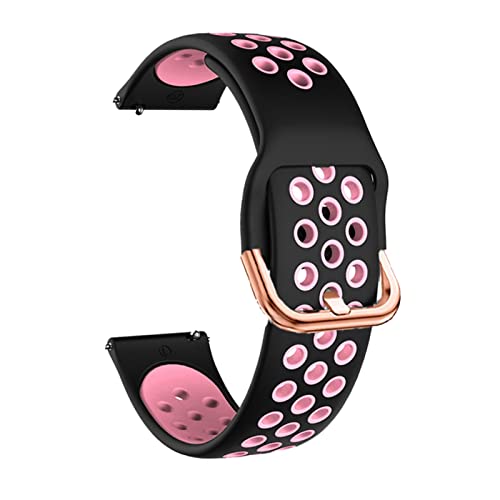Bracelet silicone 20mm finition premium pour montre connectée GTR 42mm