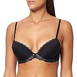 Calvin Klein Damen Push-Up T-Shirt-BH Lift Demi mit Bügel, Schwarz (Black), 85C (38C)