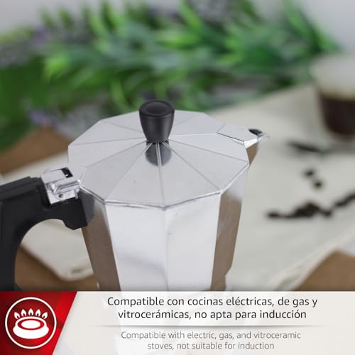 Miniatura 3 de Magefesa Kenia - Cafetera Italiana 12 Tazas, Aluminio Esmaltado, Manejo Cómodo, Cocinas De Gas, Vitrocerámica Y Eléctricas, No Apta Para Inducción